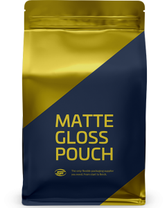 Pouch with matte and gloss finish